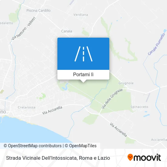 Mappa Strada Vicinale Dell'Intossicata