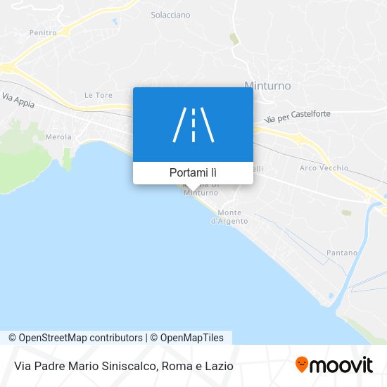 Mappa Via Padre Mario Siniscalco