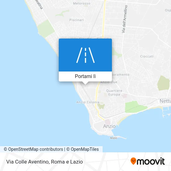 Mappa Via Colle Aventino