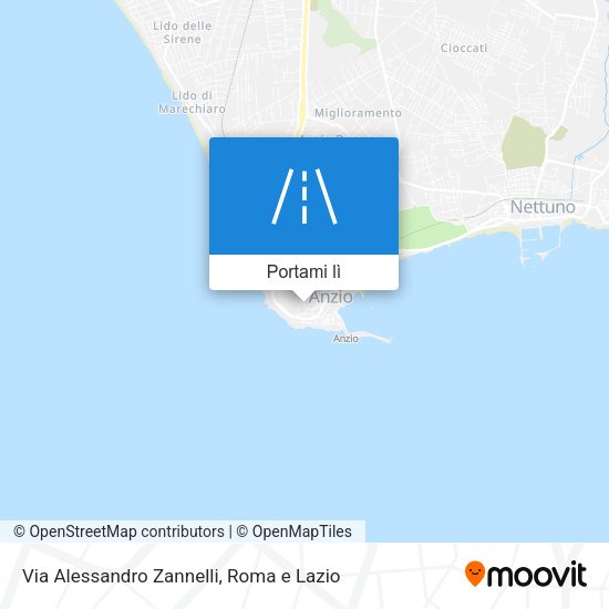 Mappa Via Alessandro Zannelli