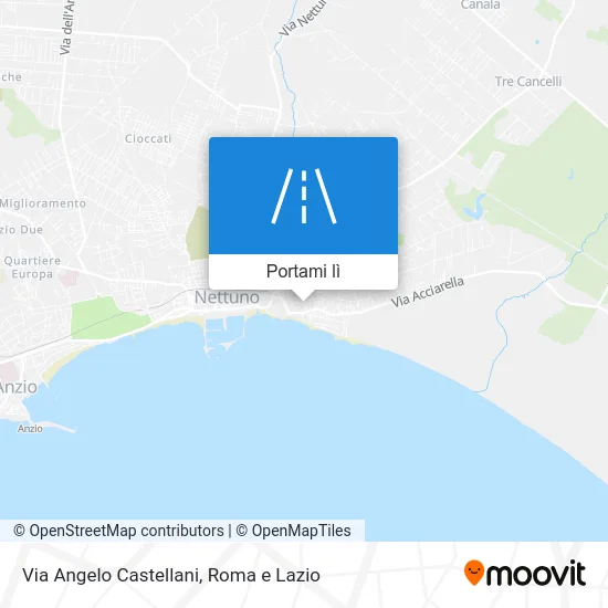 Mappa Via Angelo Castellani