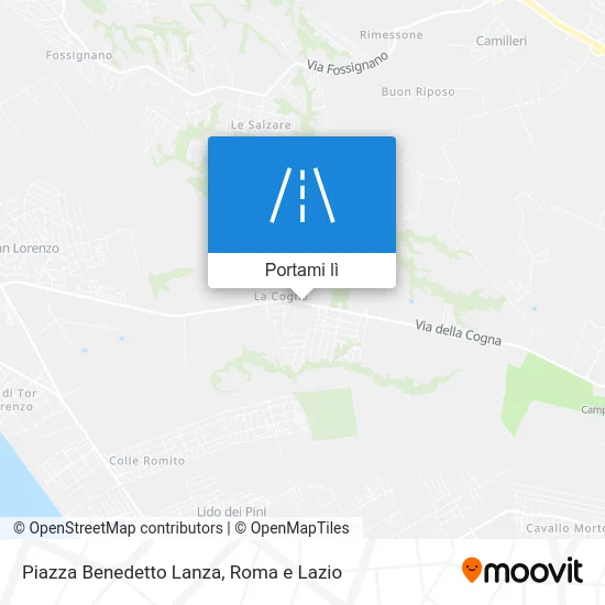 Mappa Piazza Benedetto Lanza