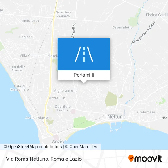 Mappa Via Roma Nettuno
