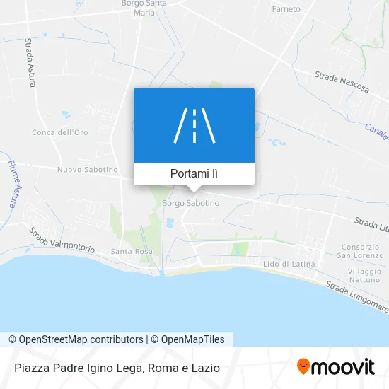 Mappa Piazza Padre Igino Lega