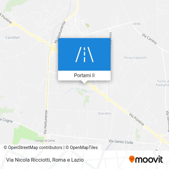 Mappa Via Nicola Ricciotti