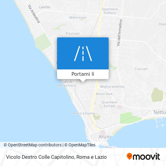 Mappa Vicolo Destro Colle Capitolino
