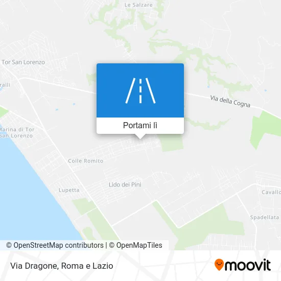 Mappa Via Dragone
