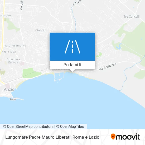 Mappa Lungomare Padre Mauro Liberati