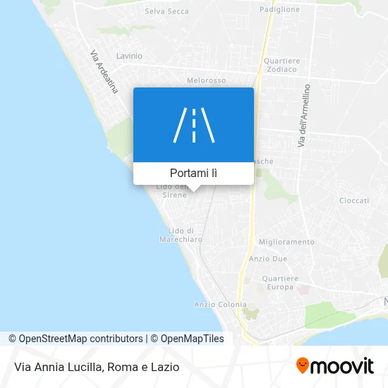 Mappa Via Annia Lucilla