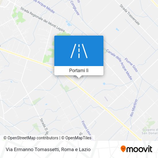 Mappa Via Ermanno Tomassetti