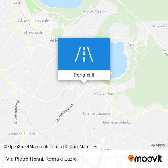 Mappa Via Pietro Nenni