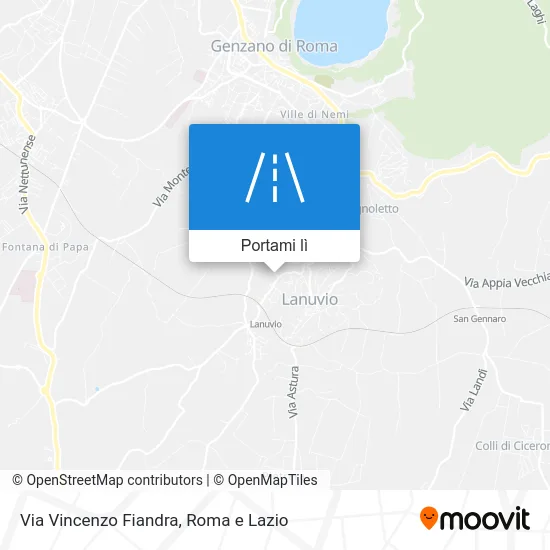 Mappa Via Vincenzo Fiandra