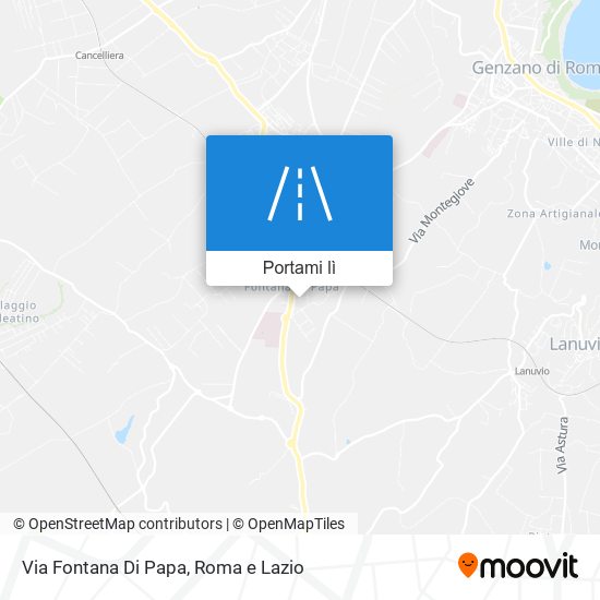 Mappa Via Fontana Di Papa