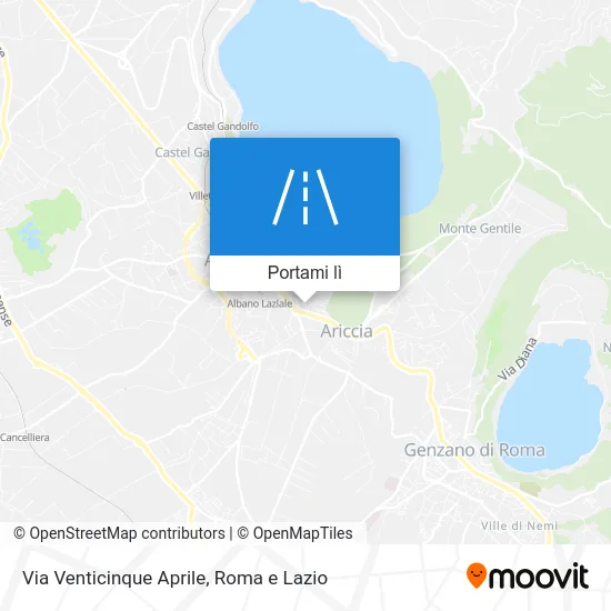 Mappa Via Venticinque Aprile