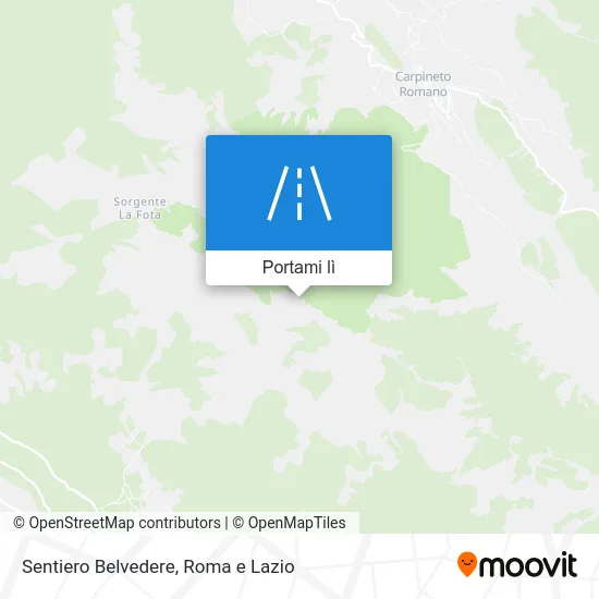 Mappa Sentiero Belvedere