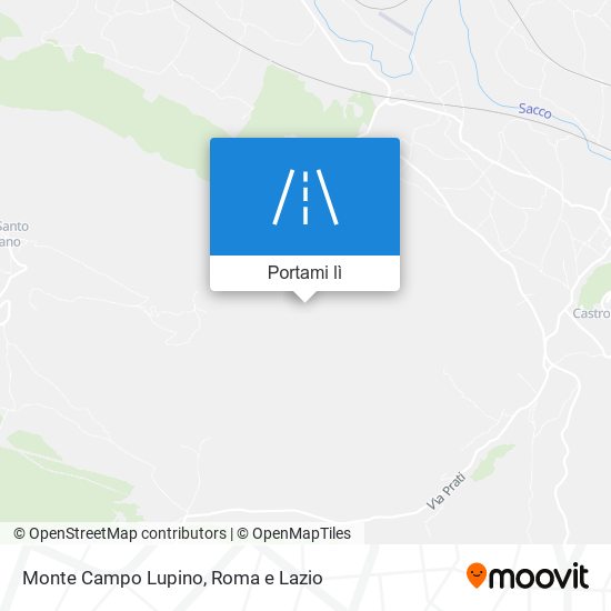 Mappa Monte Campo Lupino