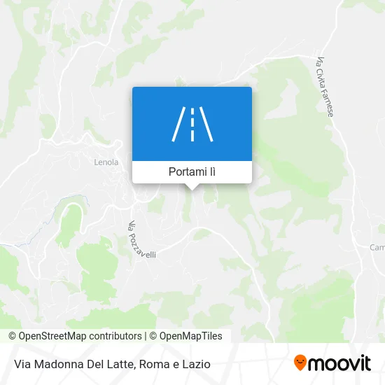 Mappa Via Madonna Del Latte