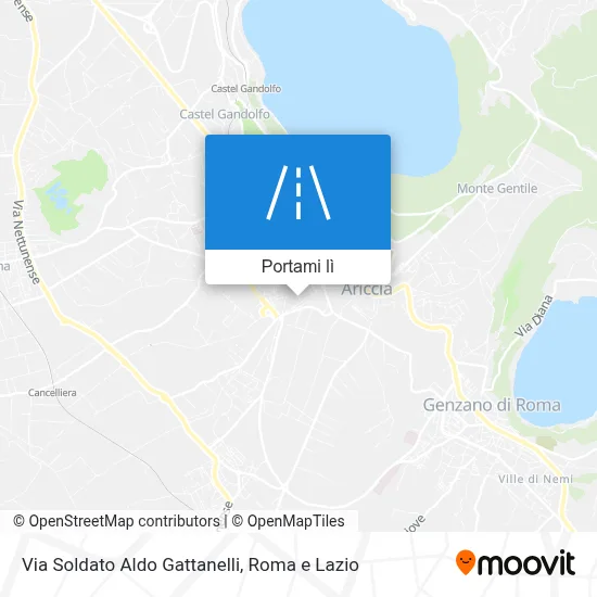 Mappa Via Soldato Aldo Gattanelli