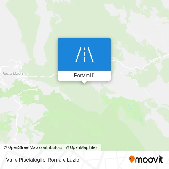 Mappa Valle Piscialoglio