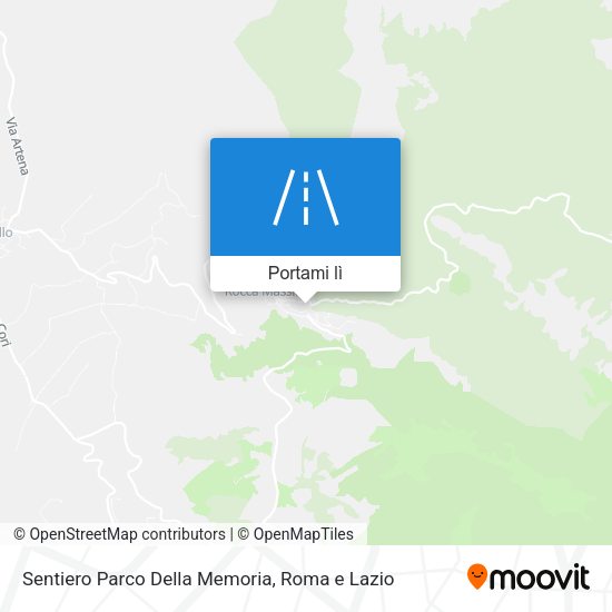 Mappa Sentiero Parco Della Memoria
