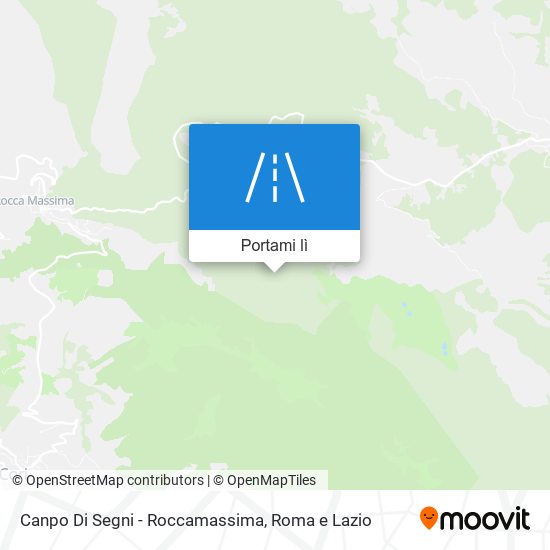 Mappa Canpo Di Segni - Roccamassima