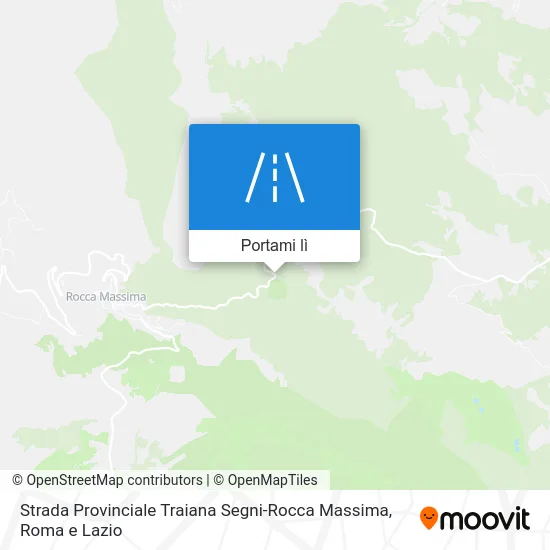 Mappa Strada Provinciale Traiana Segni-Rocca Massima