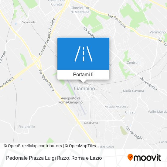 Mappa Pedonale Piazza Luigi Rizzo