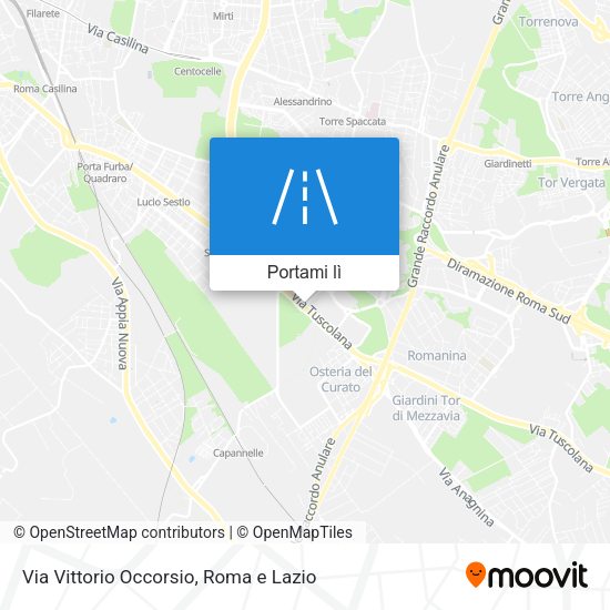 Mappa Via Vittorio Occorsio