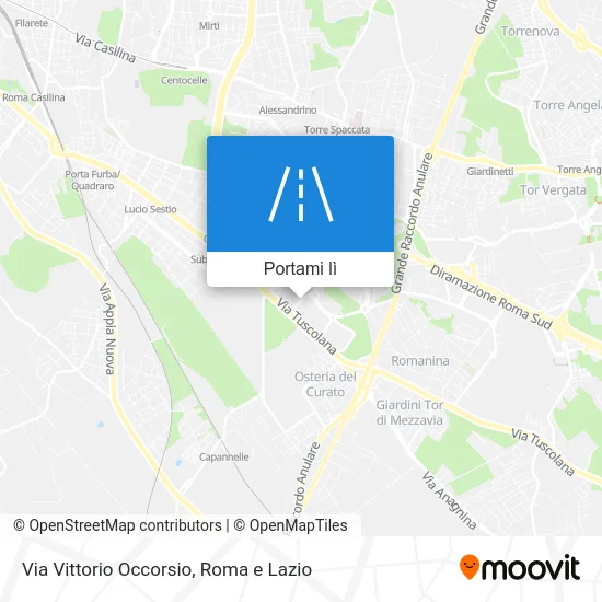 Mappa Via Vittorio Occorsio
