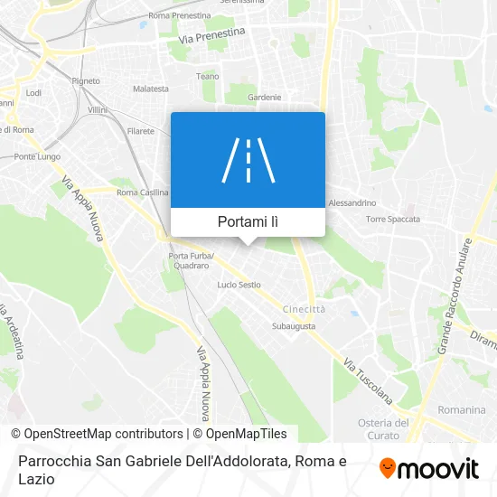 Mappa Parrocchia San Gabriele Dell'Addolorata