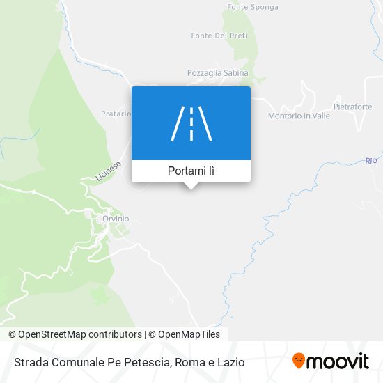 Mappa Strada Comunale Pe Petescia