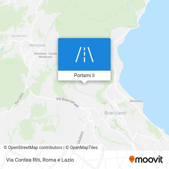 Mappa Via Contea Riti