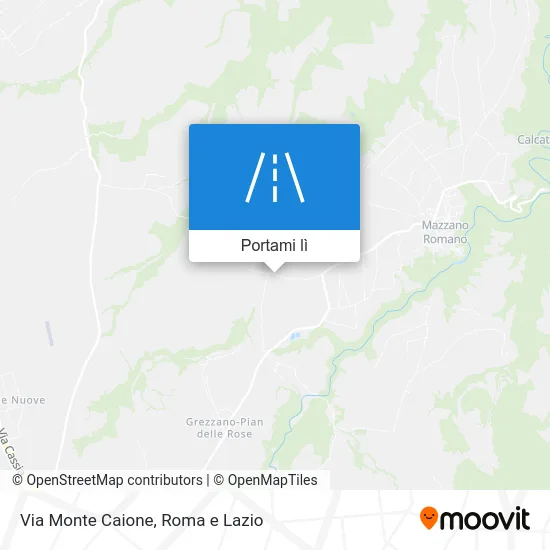 Mappa Via Monte Caione