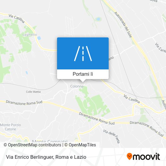 Mappa Via Enrico Berlinguer