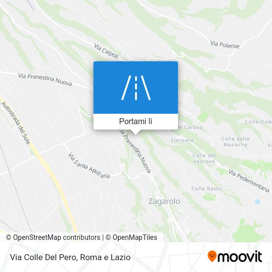 Mappa Via Colle Del Pero