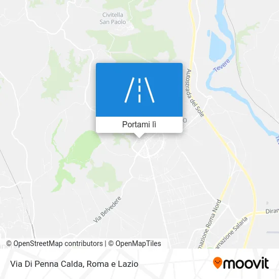 Mappa Via Di Penna Calda