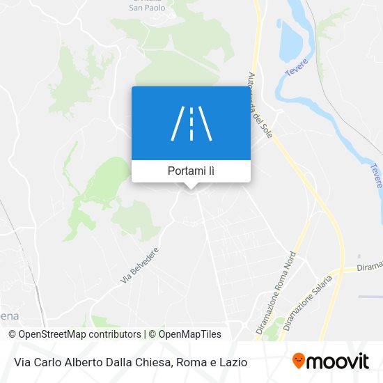 Mappa Via Carlo Alberto Dalla Chiesa