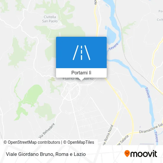 Mappa Viale Giordano Bruno