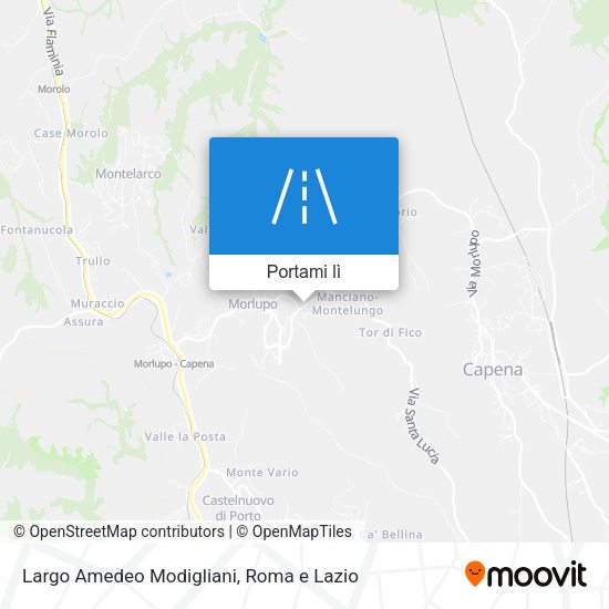 Mappa Largo Amedeo Modigliani