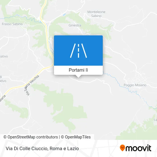 Mappa Via Di Colle Ciuccio