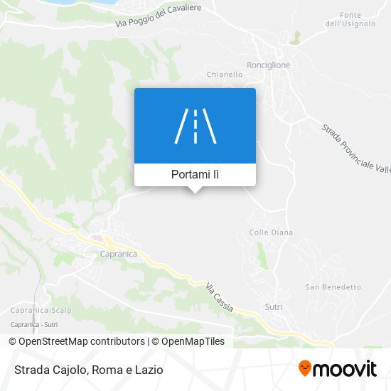 Mappa Strada Cajolo