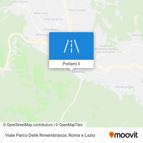 Mappa Viale Parco Delle Rimembranze