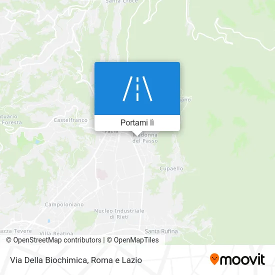 Mappa Via Della Biochimica