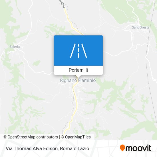Mappa Via Thomas Alva Edison