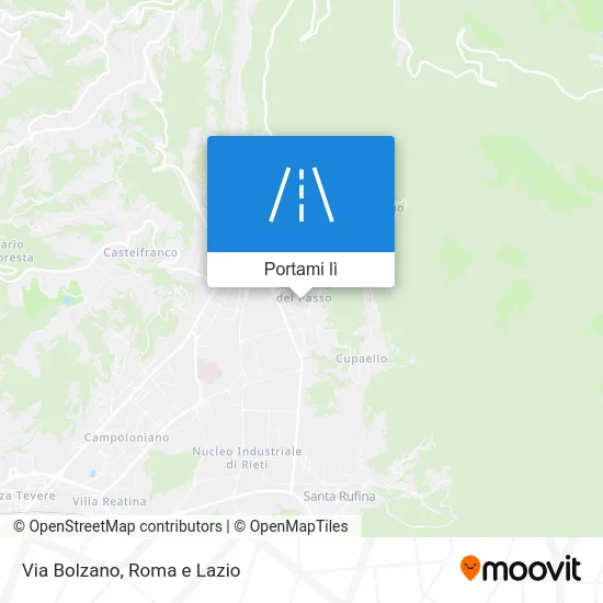 Mappa Via Bolzano
