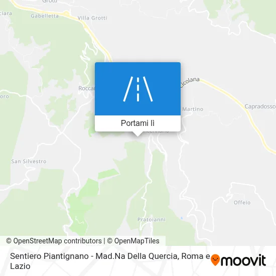 Mappa Sentiero Piantignano - Mad.Na Della Quercia