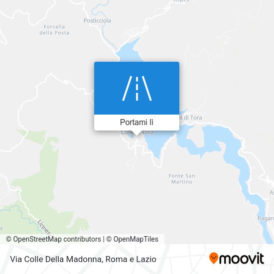 Mappa Via Colle Della Madonna