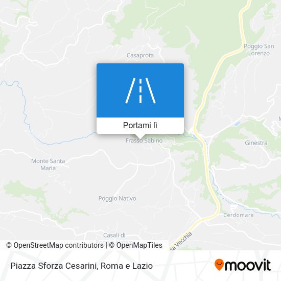 Mappa Piazza Sforza Cesarini