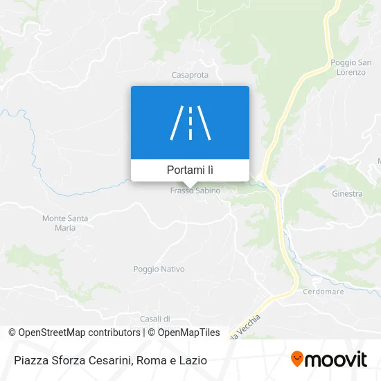 Mappa Piazza Sforza Cesarini