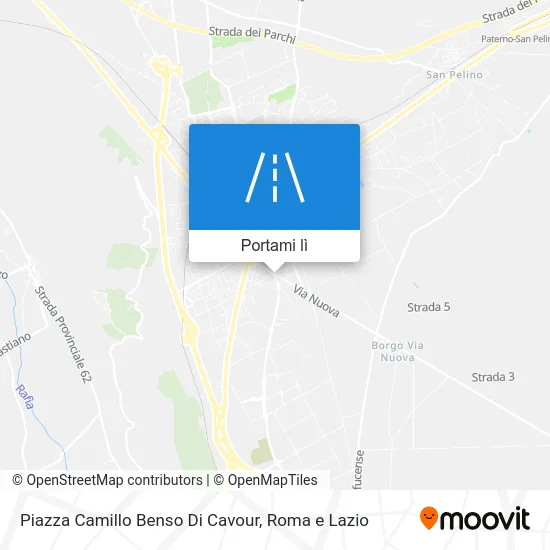 Mappa Piazza Camillo Benso Di Cavour